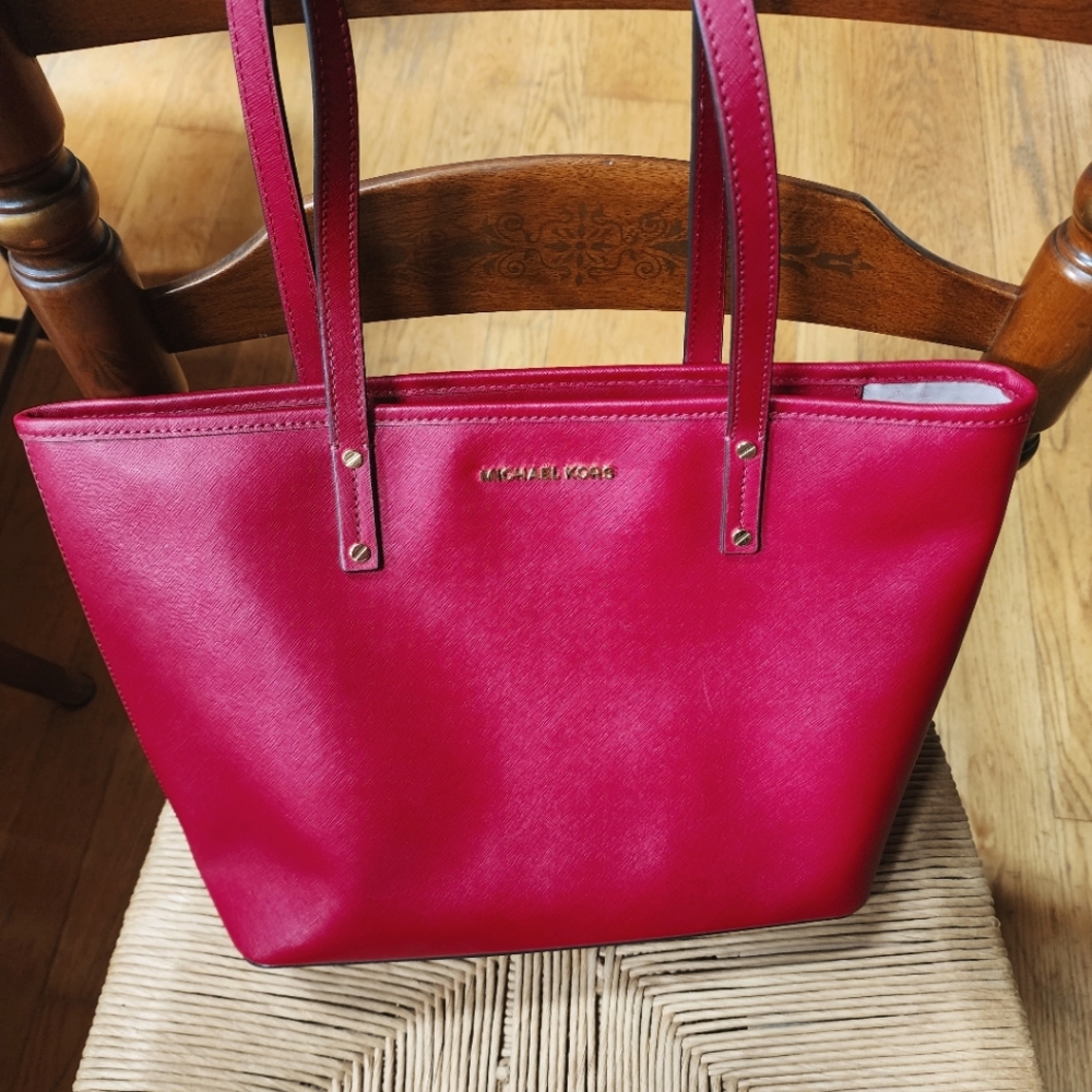 NWOT Michael Kors Dark Red Tote